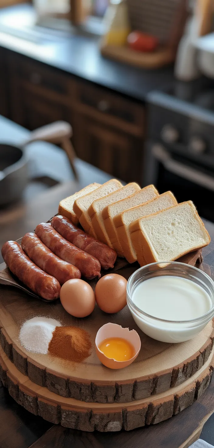 Ingredients photo for Sausage French Toast Roll Recipe
