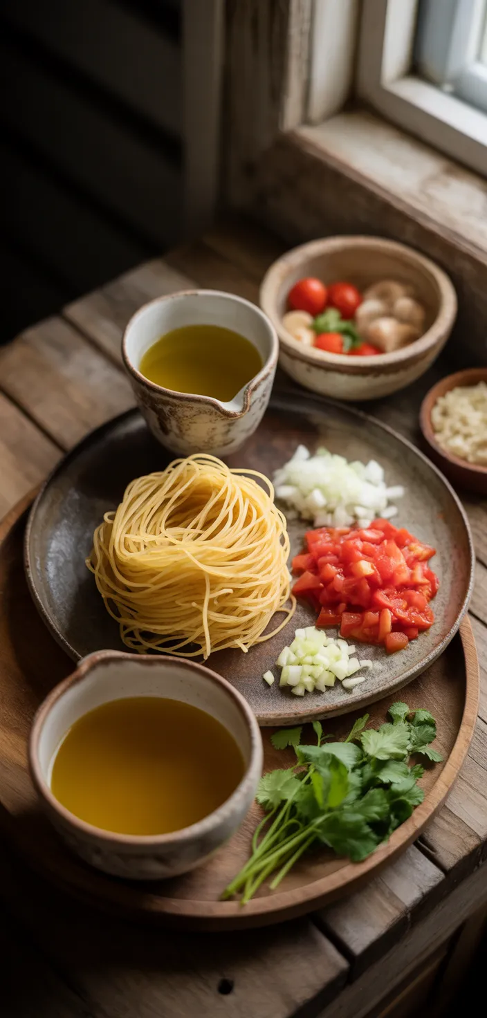 Ingredients photo for Sopa De Fideo (Mexican Fideo Soup) Recipe