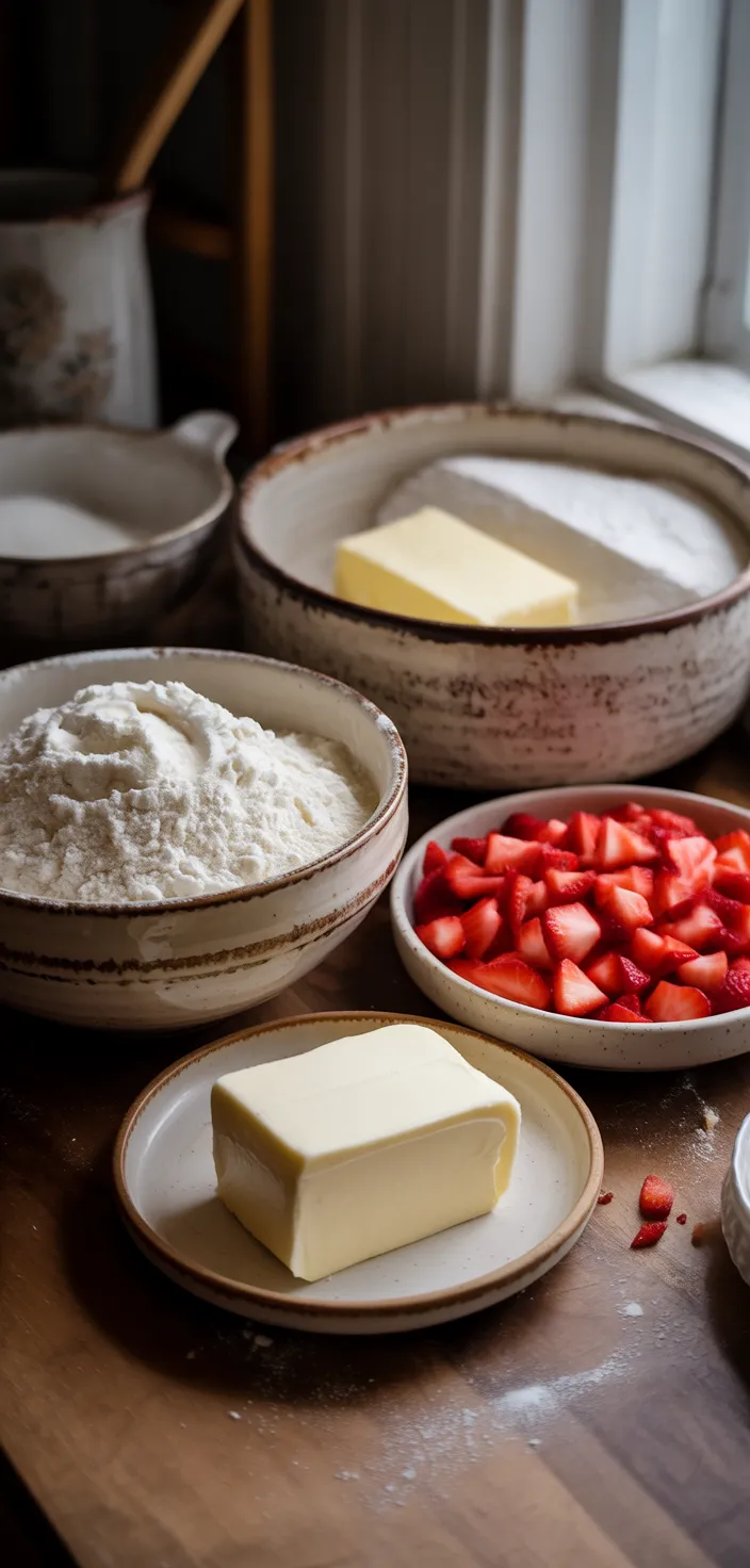 Ingredients photo for Strawberry Cheesecake Cinnabon Rolls Recipe