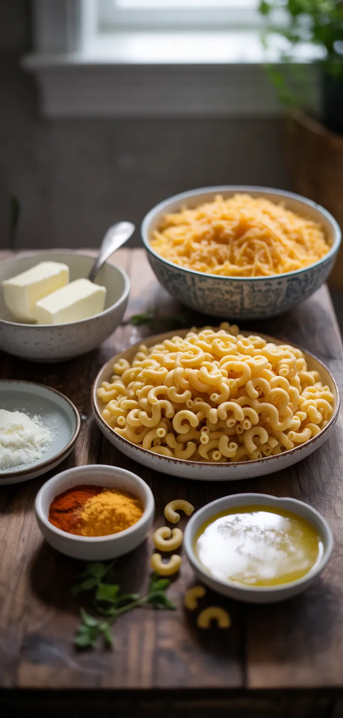 Ingredients photo for Ultimate Creamy Baked Mac & Cheese Recipe