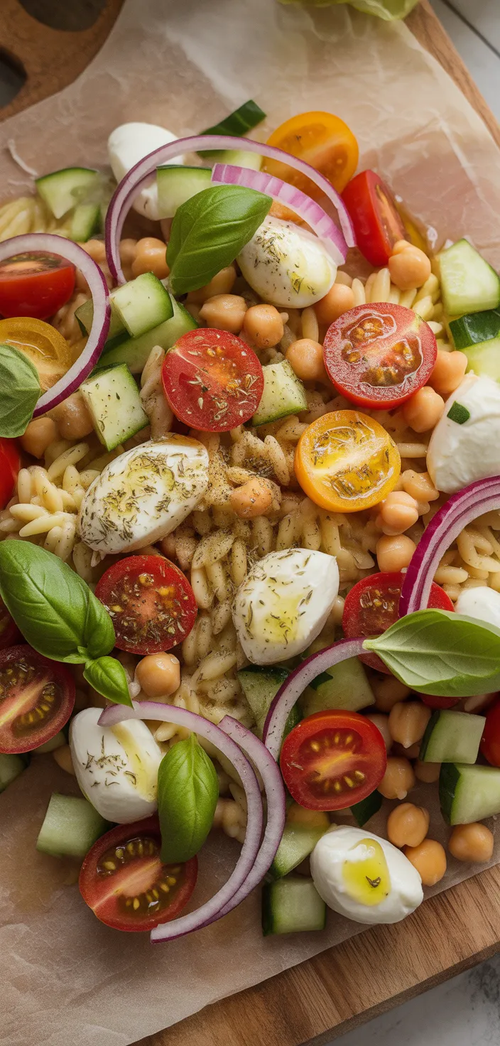 Ingredients photo for Best Italian Orzo Salad Recipe