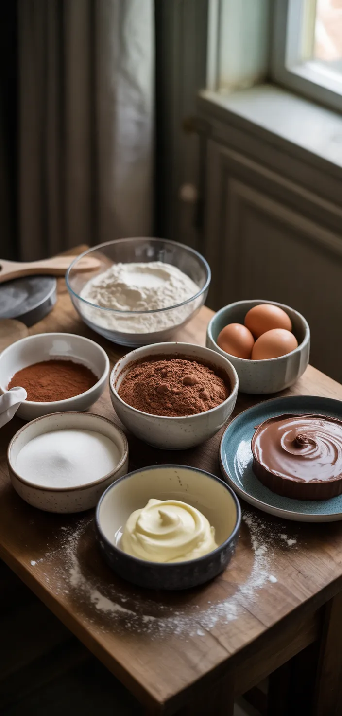 Ingredients photo for Black Velvet Cake Recipe
