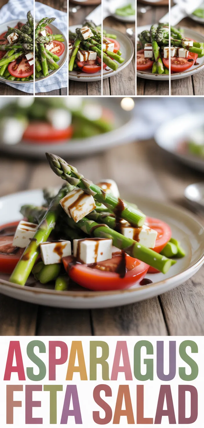 A photo of Asparagus, Tomato And Feta Salad With Balsamic Vinaigrette Recipe