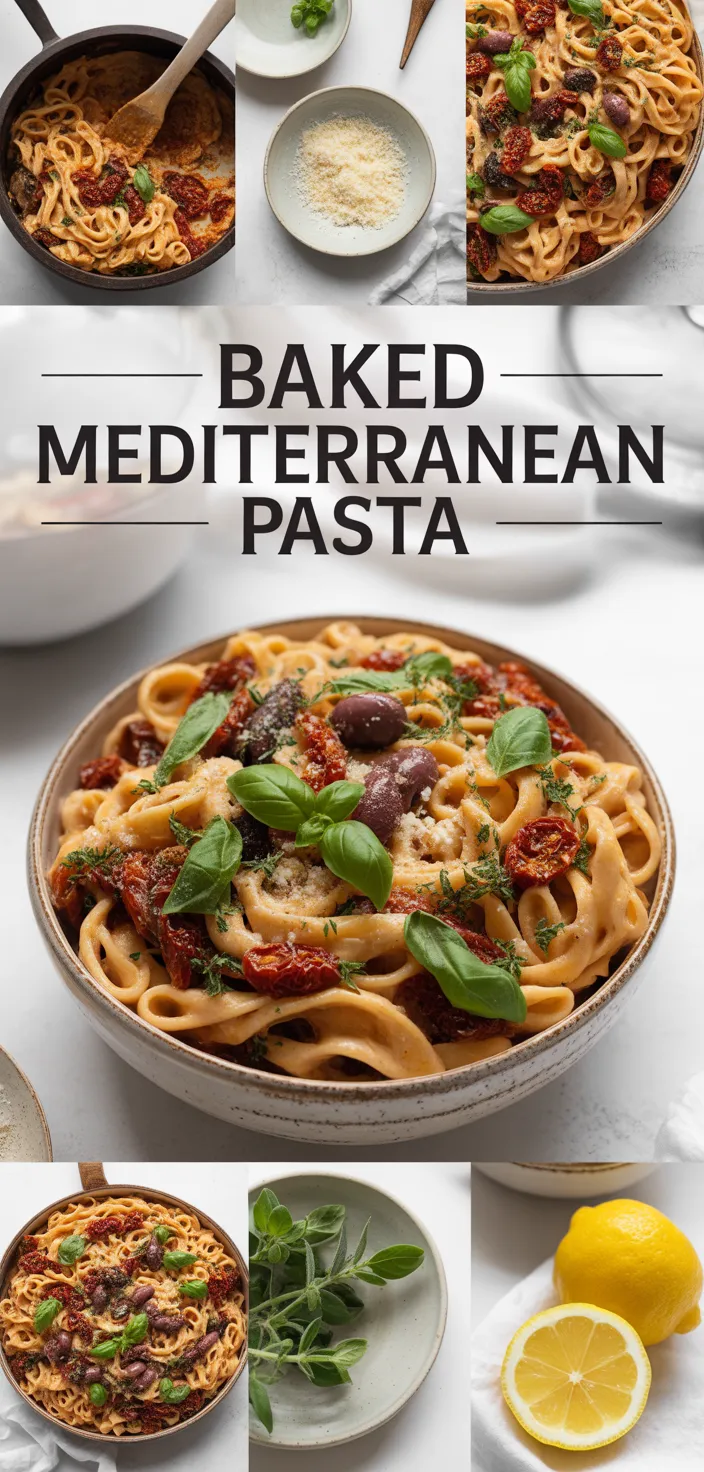 A photo of Baked Mediterranean Pasta Recipe