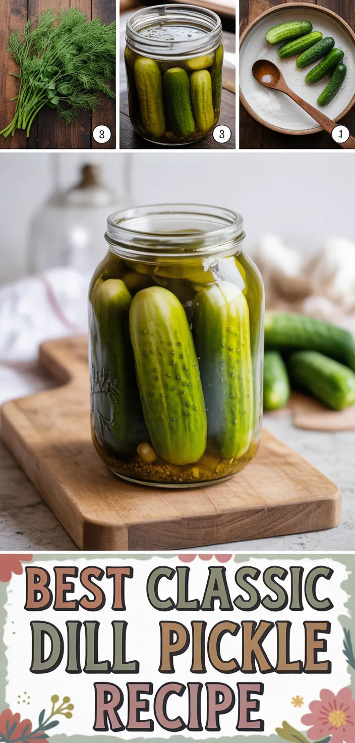 A photo of Best Classic Dill Pickle Recipe