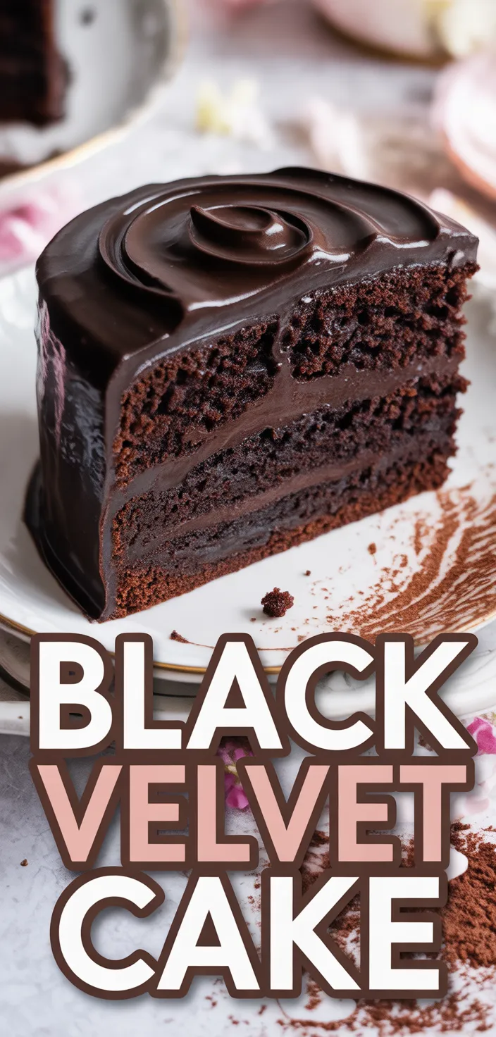 A photo of Black Velvet Cake Recipe