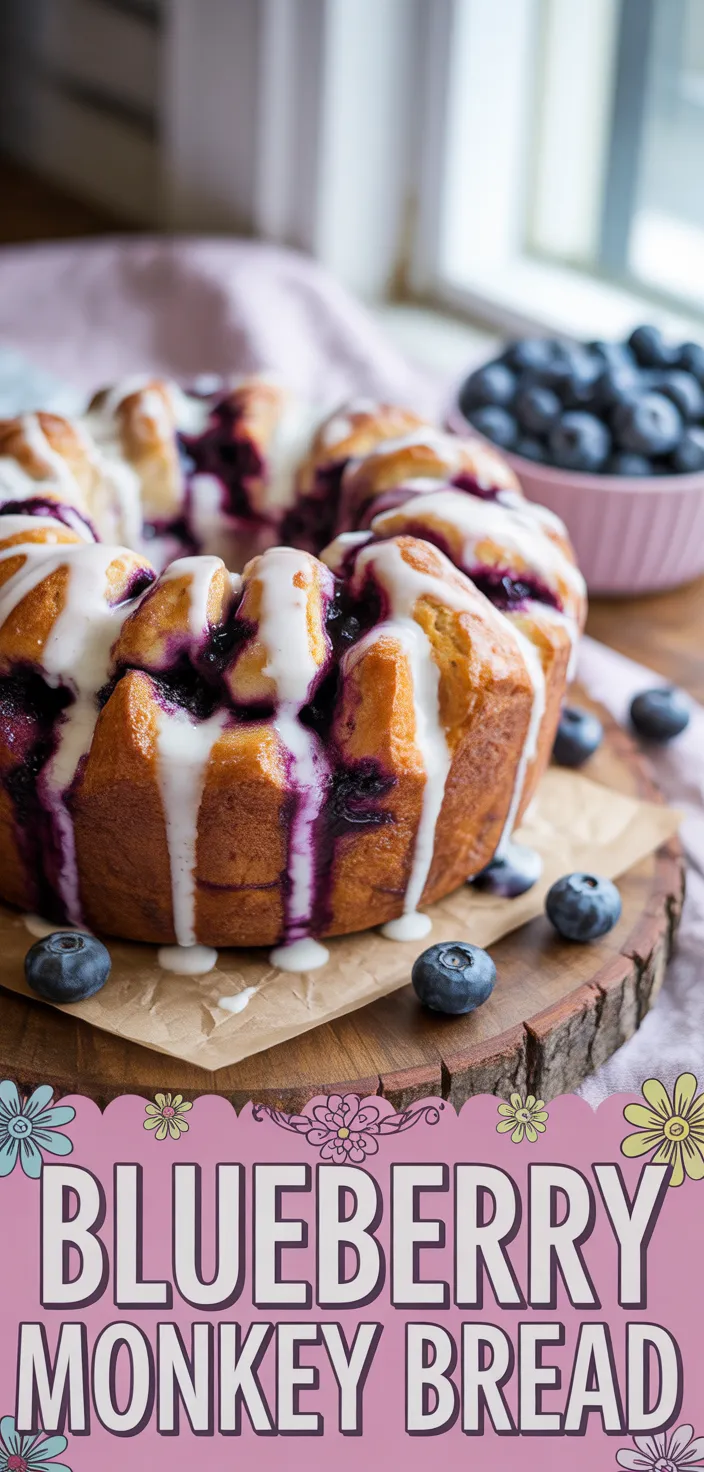 A photo of Blueberry Monkey Bread Recipe