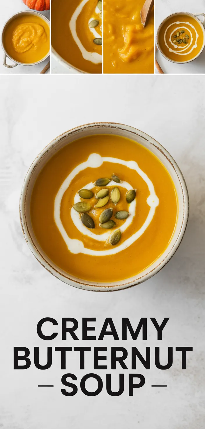A photo of Butternut Squash Soup (rich & Creamy) Recipe