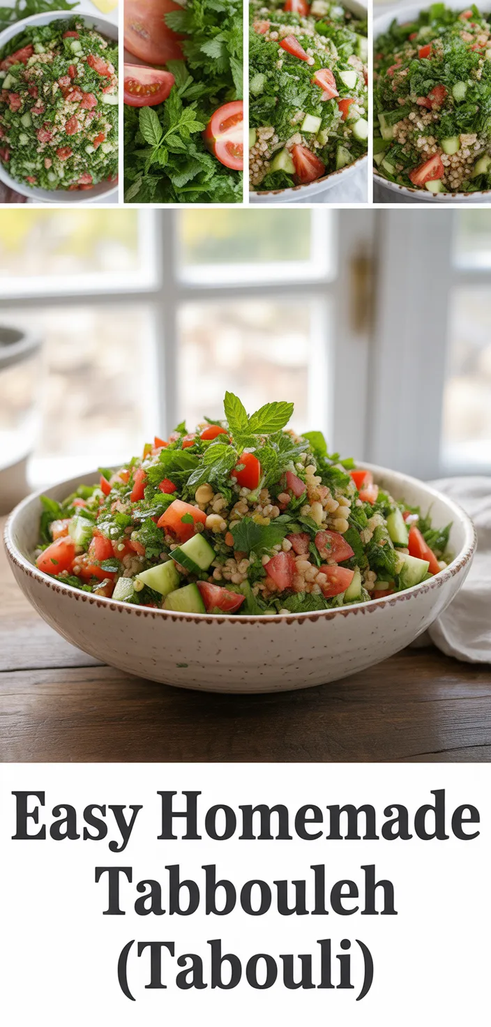 A photo of Easy Homemade Tabbouleh (tabouli) Recipe