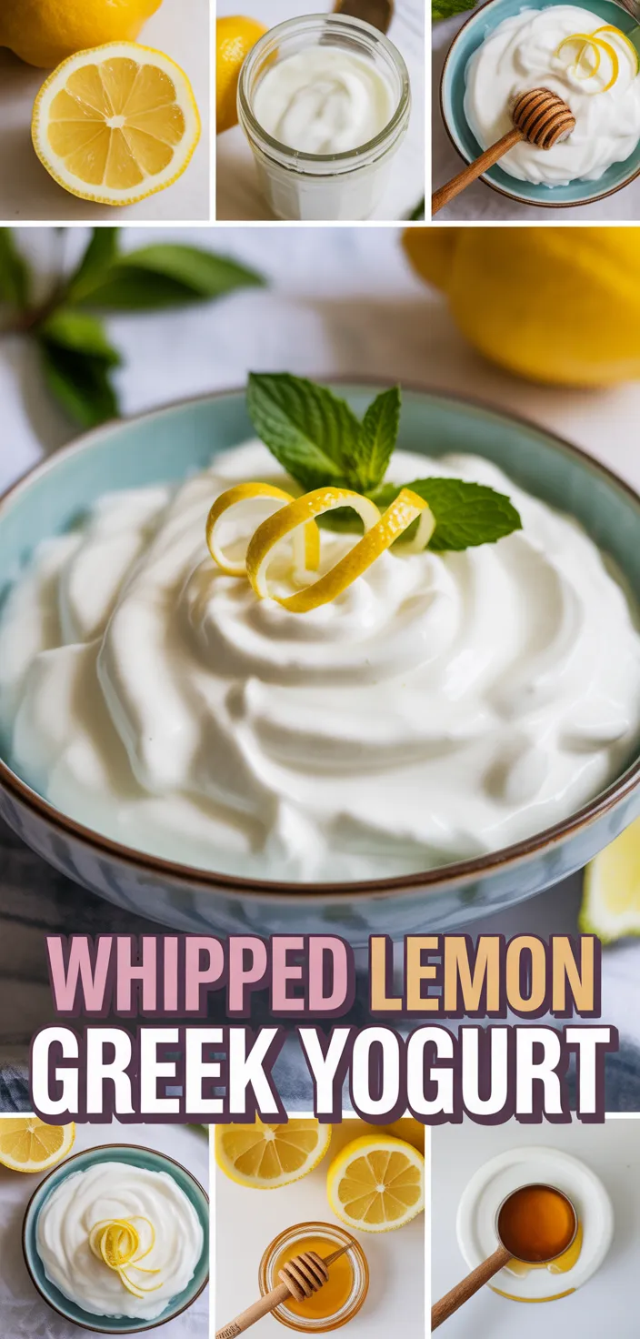 A photo of Easy Lemon Whipped Greek Yogurt Recipe