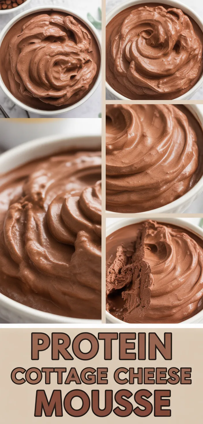 A photo of High Protein Cottage Cheese Chocolate Mousse Recipe