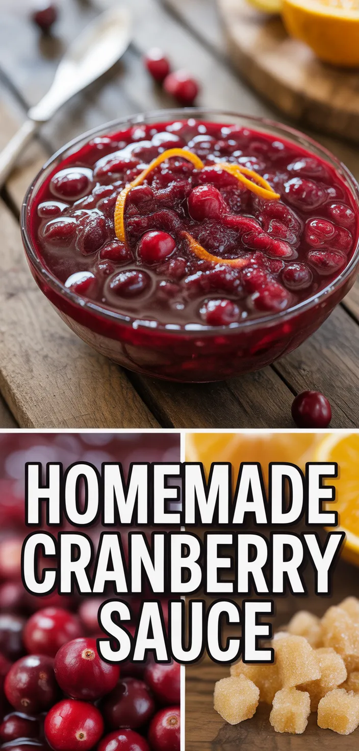 A photo of Homemade Cranberry Sauce Recipe