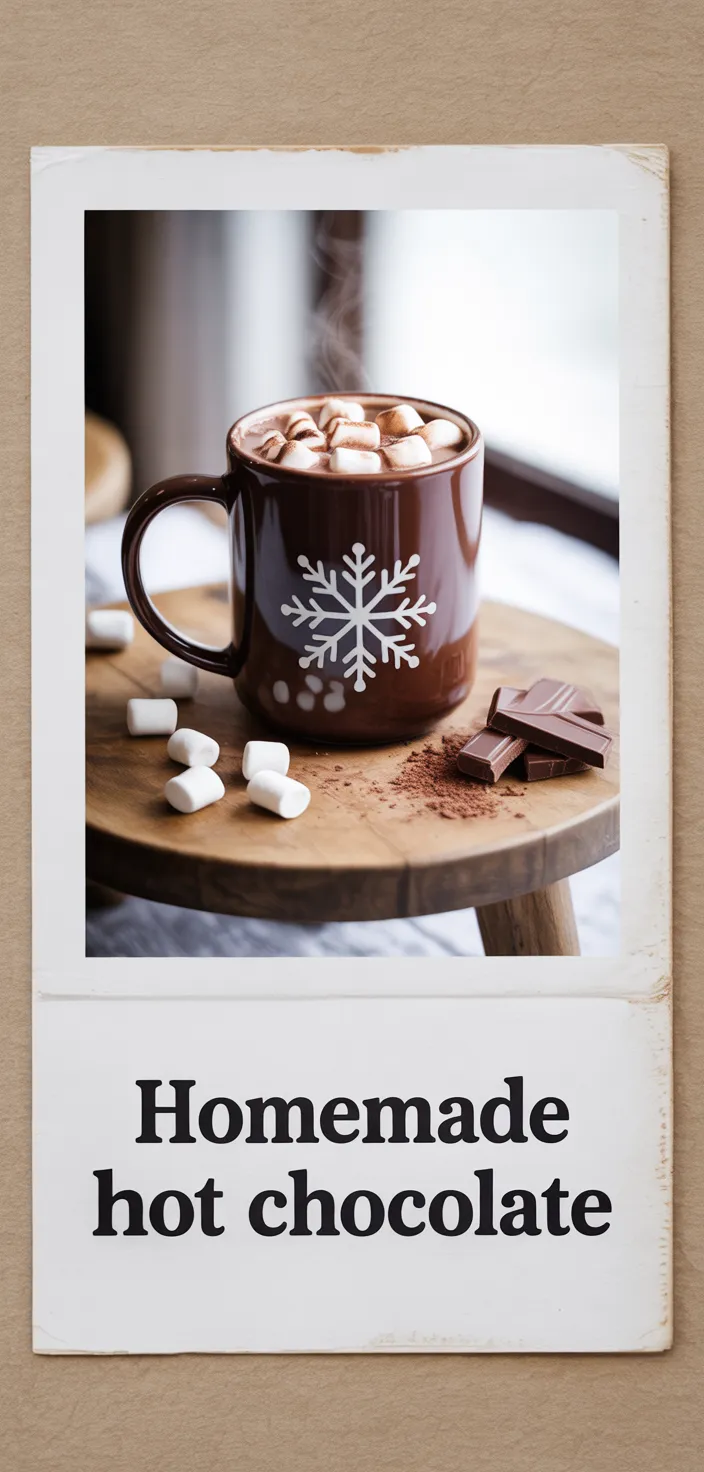 A photo of Homemade Hot Chocolate Recipe