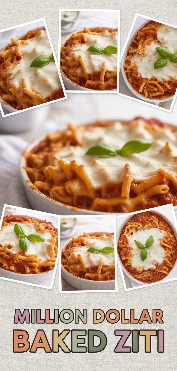 A photo of Million Dollar Baked Ziti Recipe