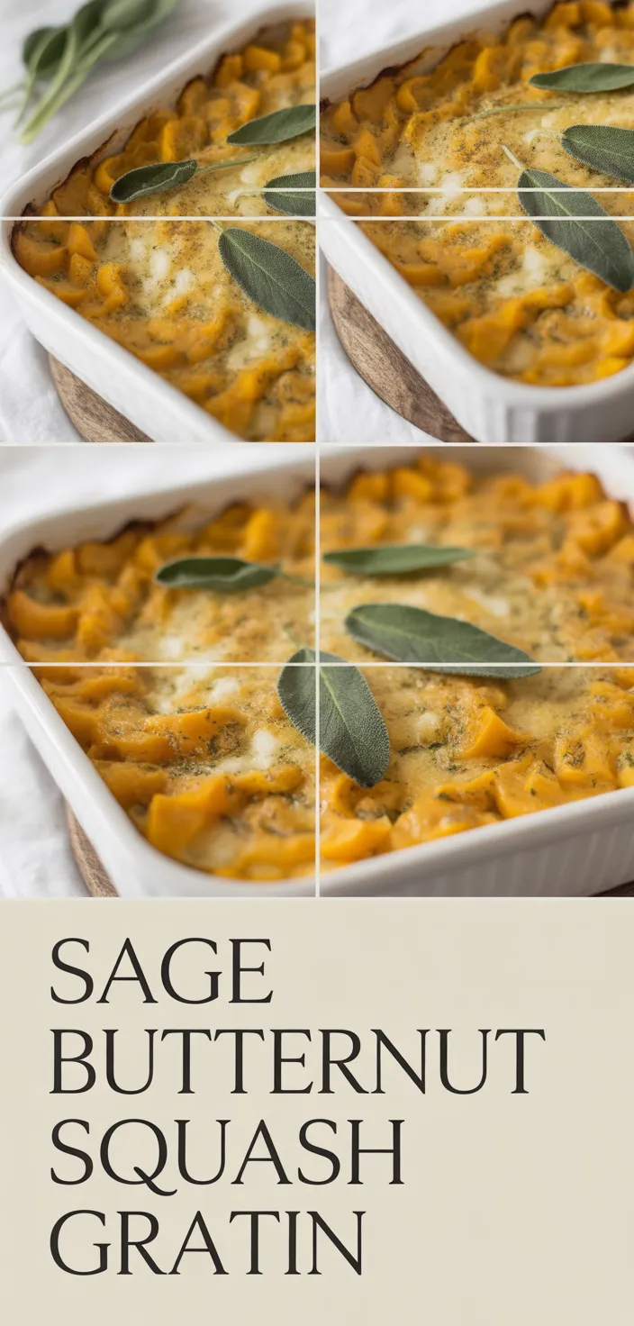 A photo of Sage Butternut Squash Gratin Recipe