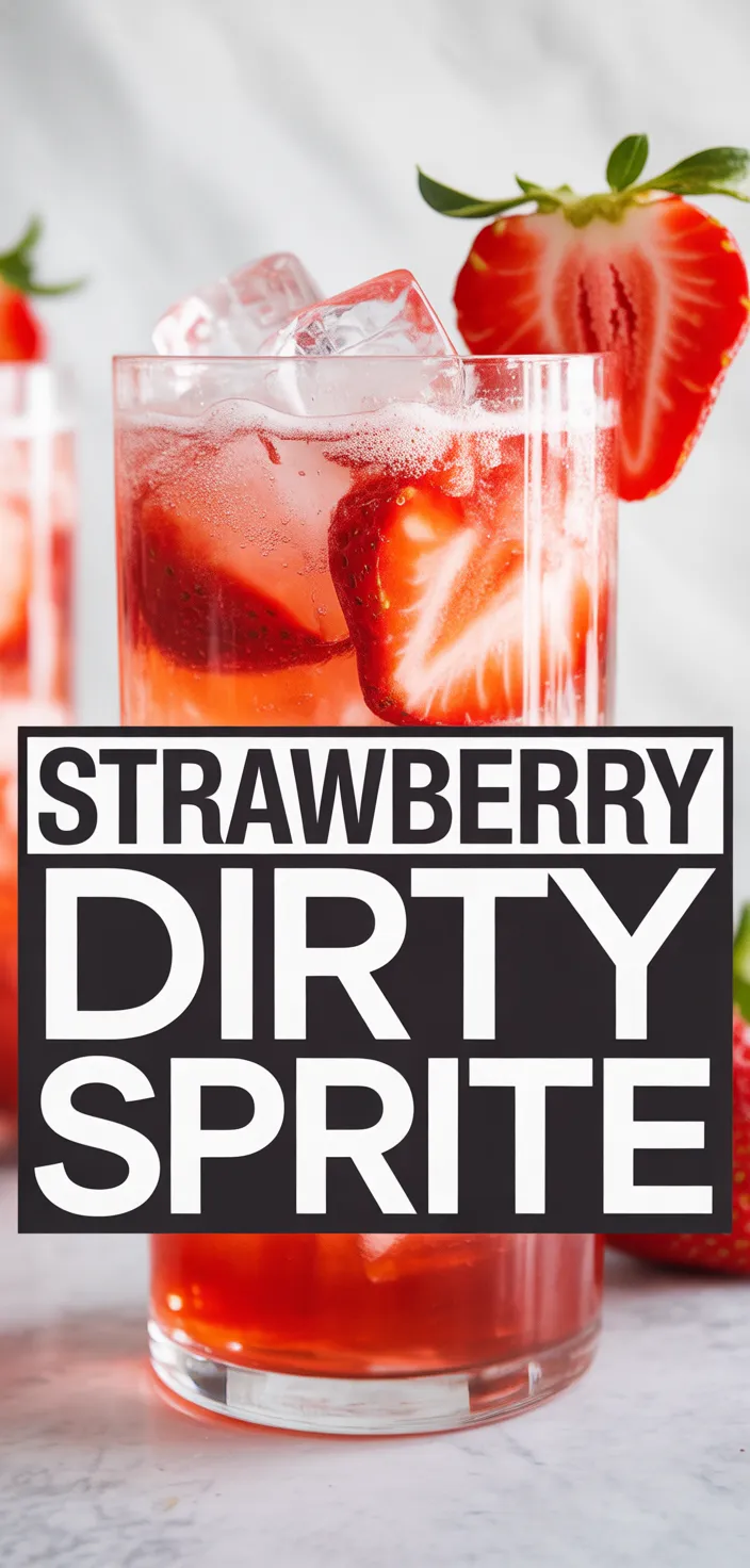A photo of Strawberry Dirty Sprite Recipe