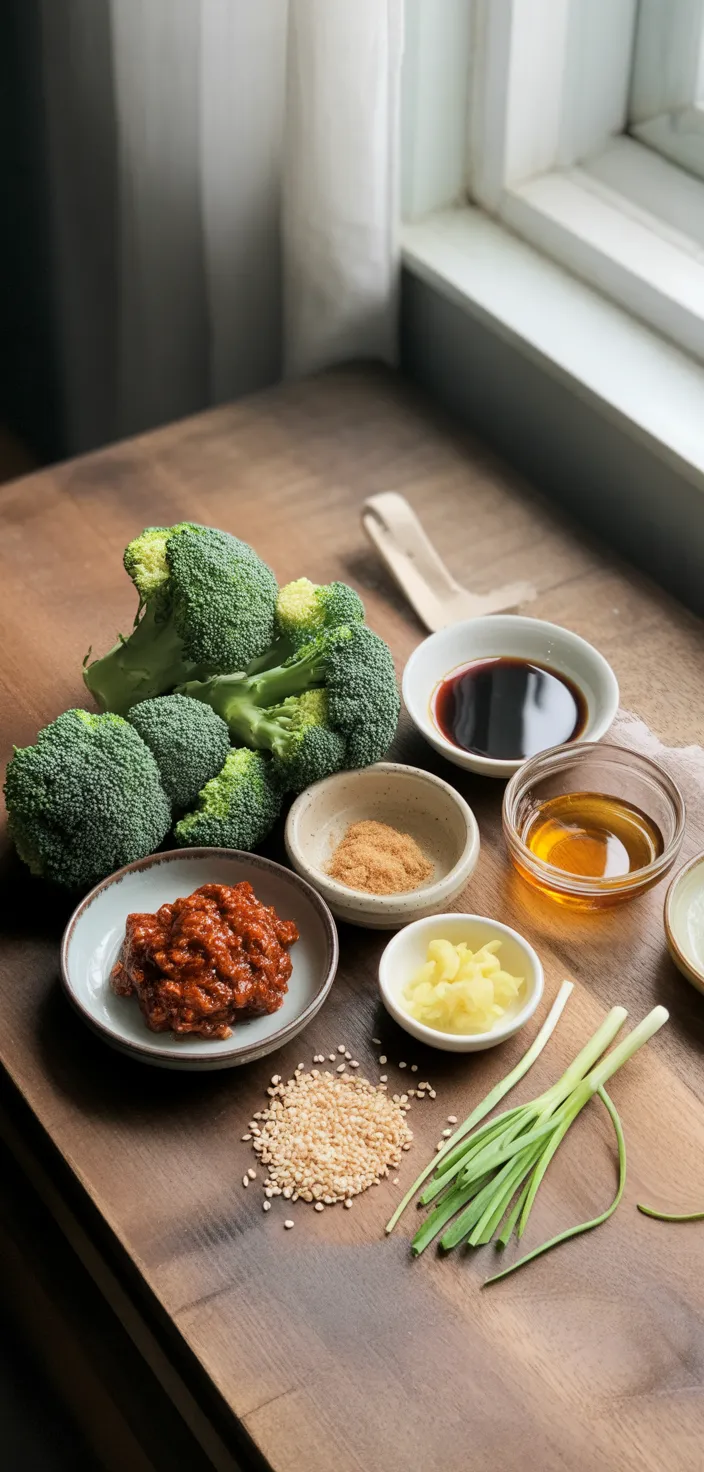 Ingredients photo for Easy Gochujang Broccoli Recipe