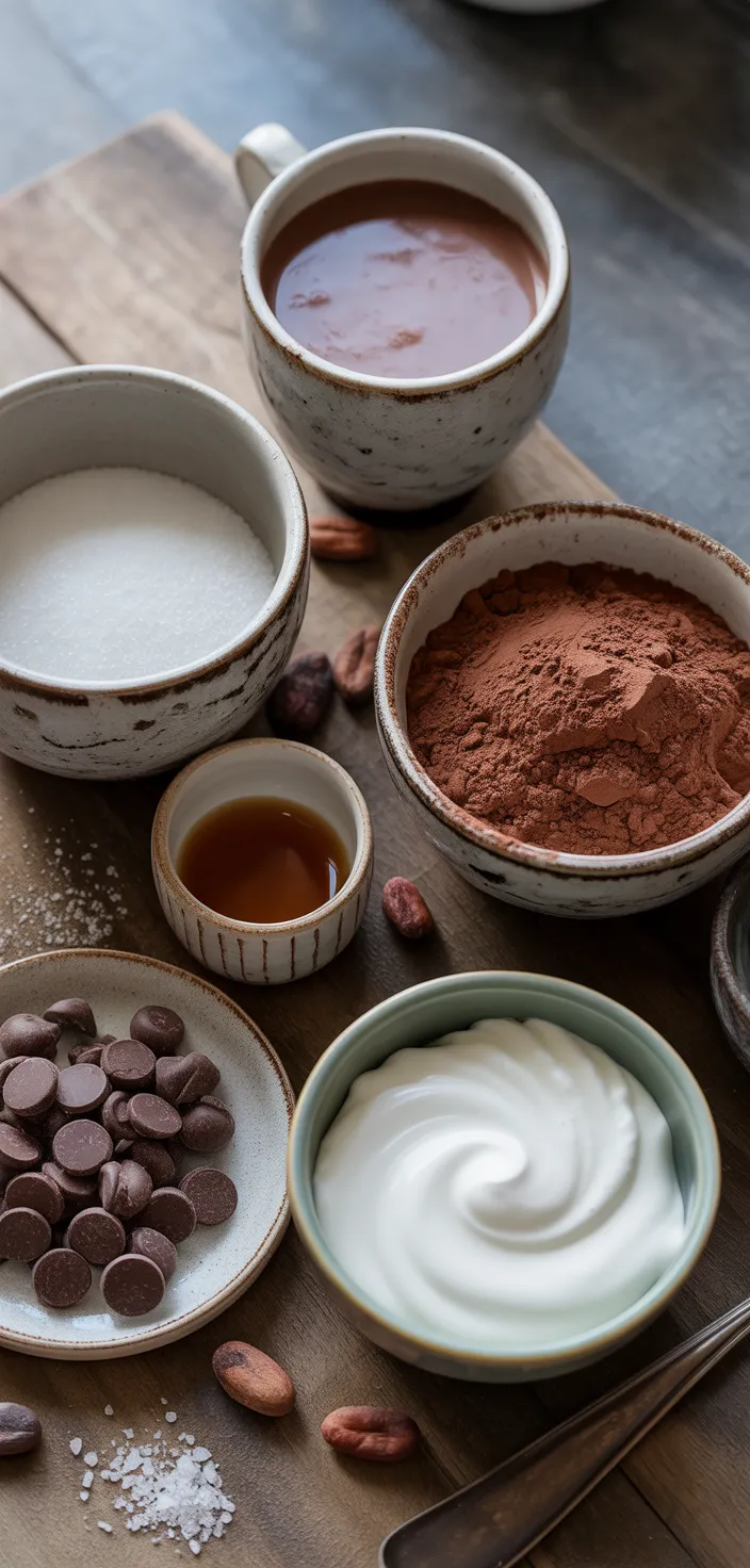 Ingredients photo for Homemade Hot Chocolate Recipe