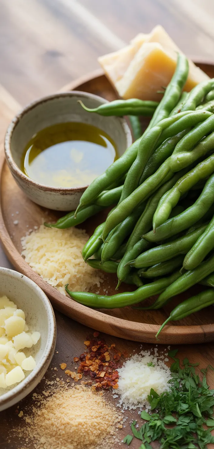 Ingredients photo for Parmesan Roasted Green Beans Recipe