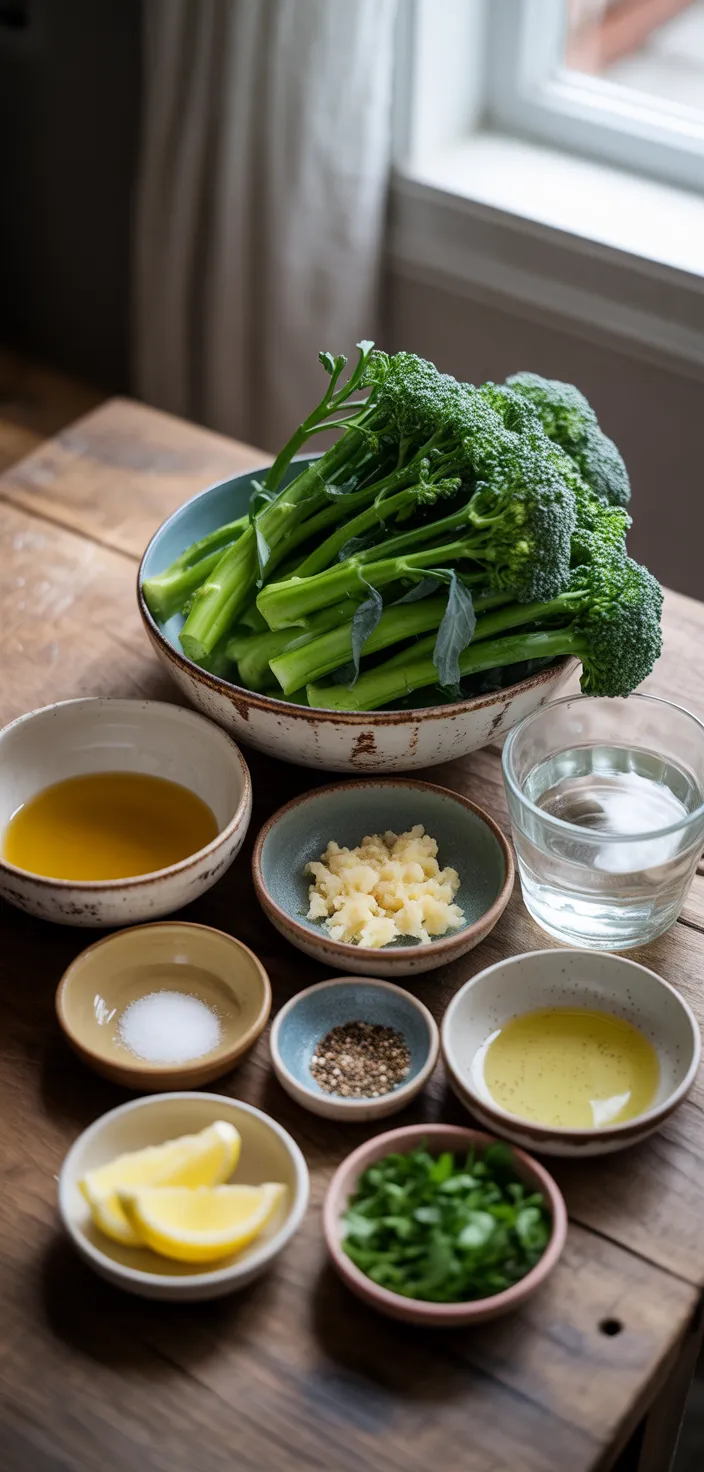 Ingredients photo for Sauteed Garlic Broccolini Recipe