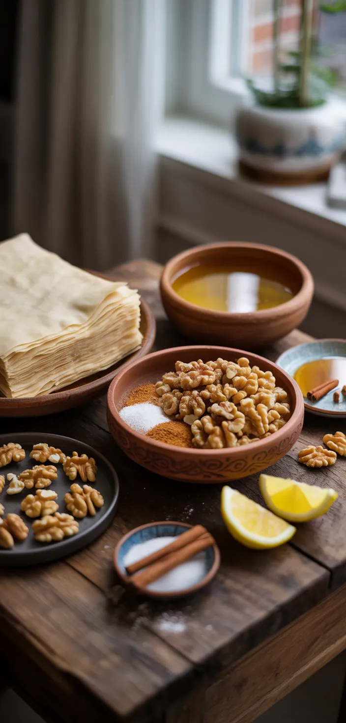 Ingredients photo for Baklava Recipe
