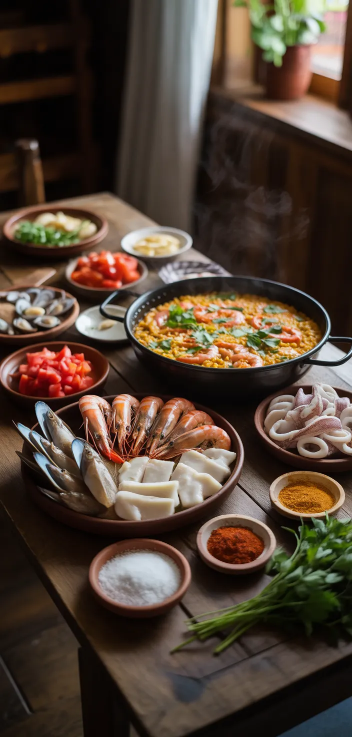 Ingredients photo for Classic Spanish Paella Recipe
