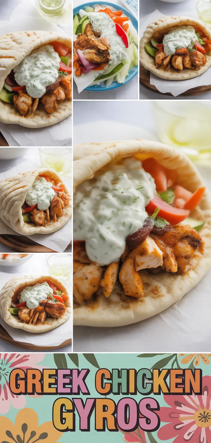 A photo of Authentic Greek Chicken Gyros Made Simple Recipe