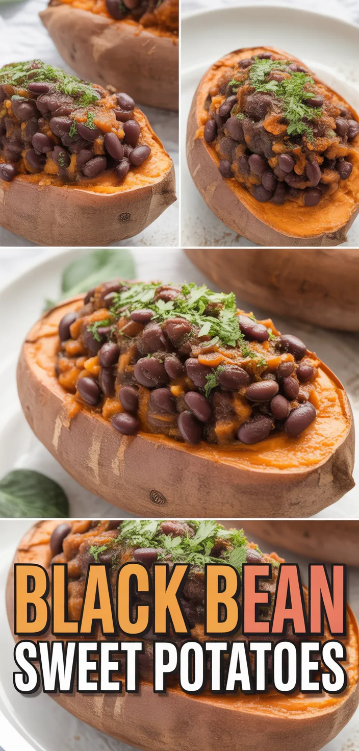 A photo of Black Bean Stuffed Sweet Potatoes (Vegan) Recipe