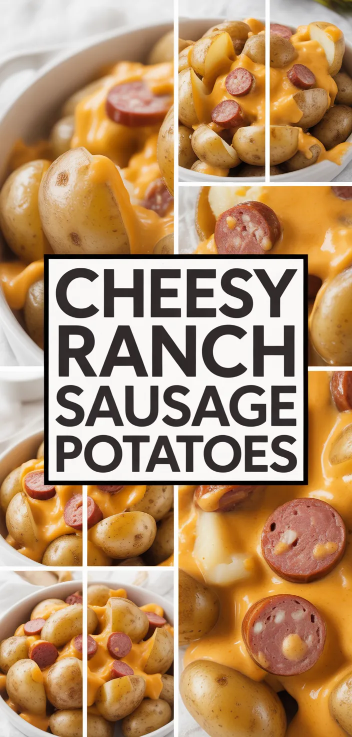 A photo of Cheesy Ranch Potatoes And Smoked Sausage Recipe