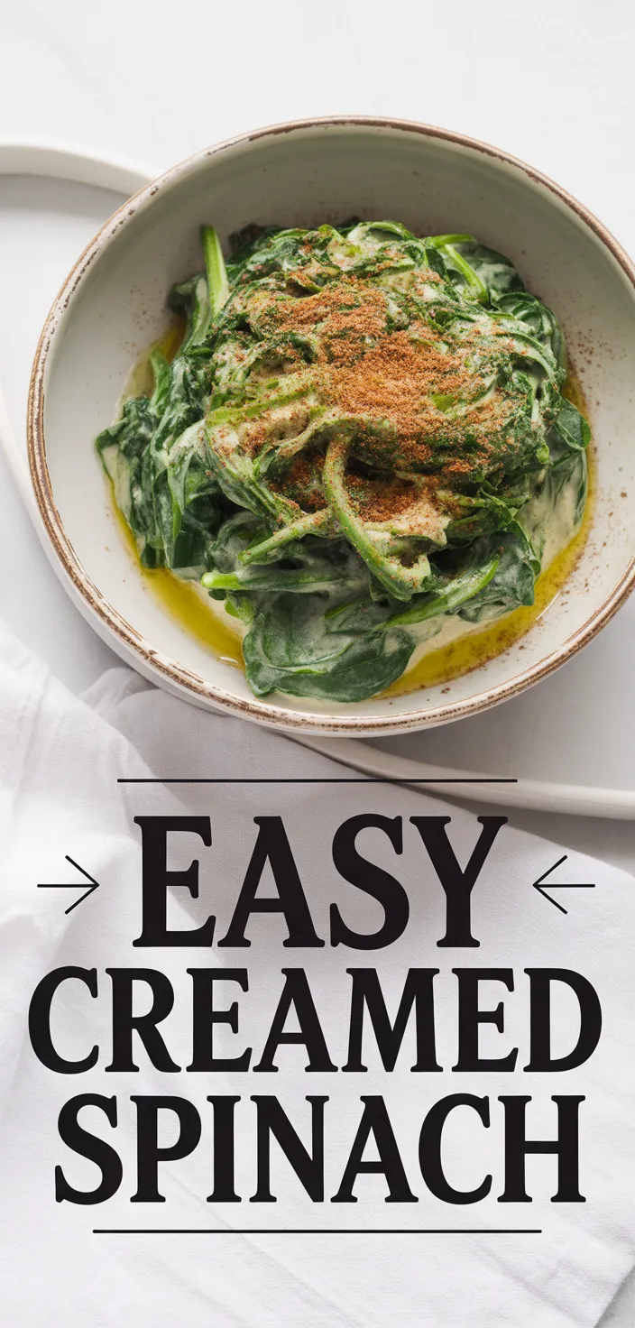 A photo of Easy Creamed Spinach Recipe