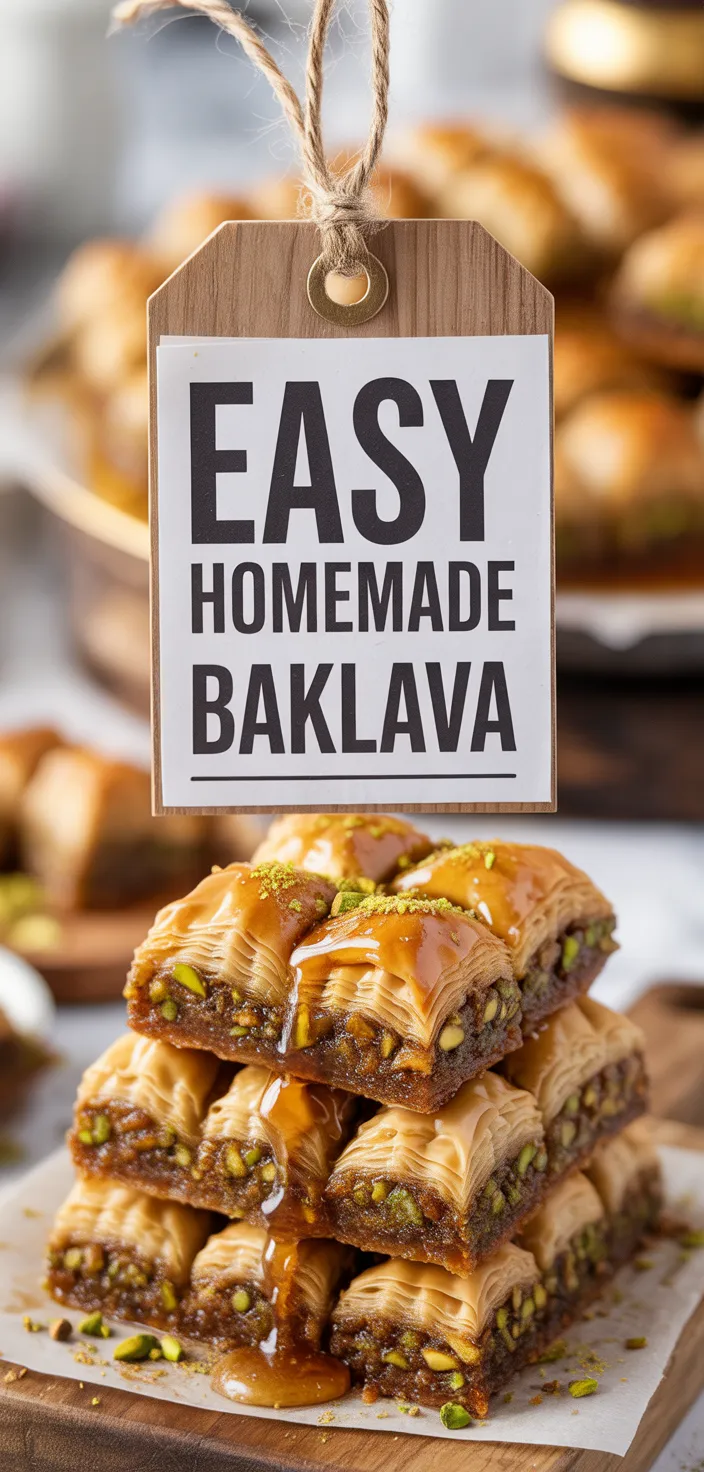 A photo of Easy Homemade Baklava Recipe