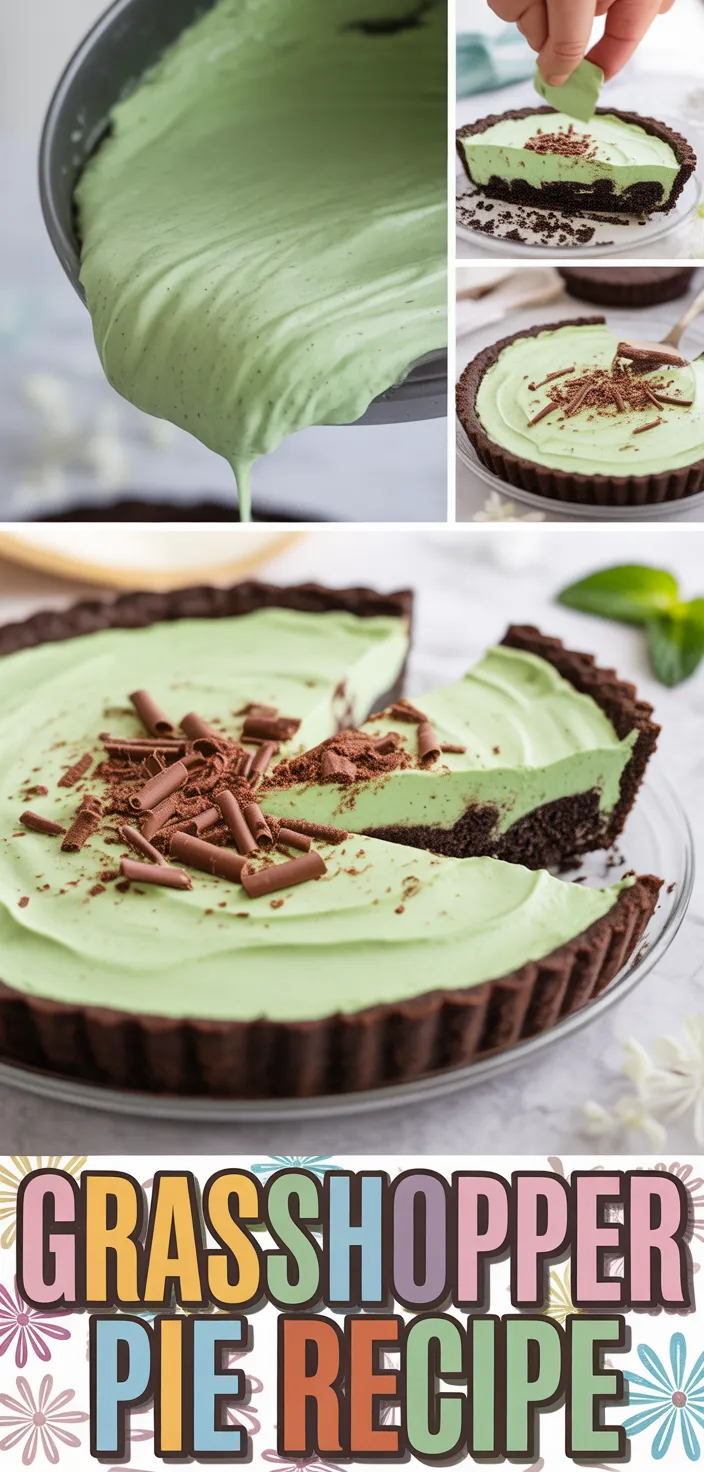 A photo of Grasshopper Pie Recipe