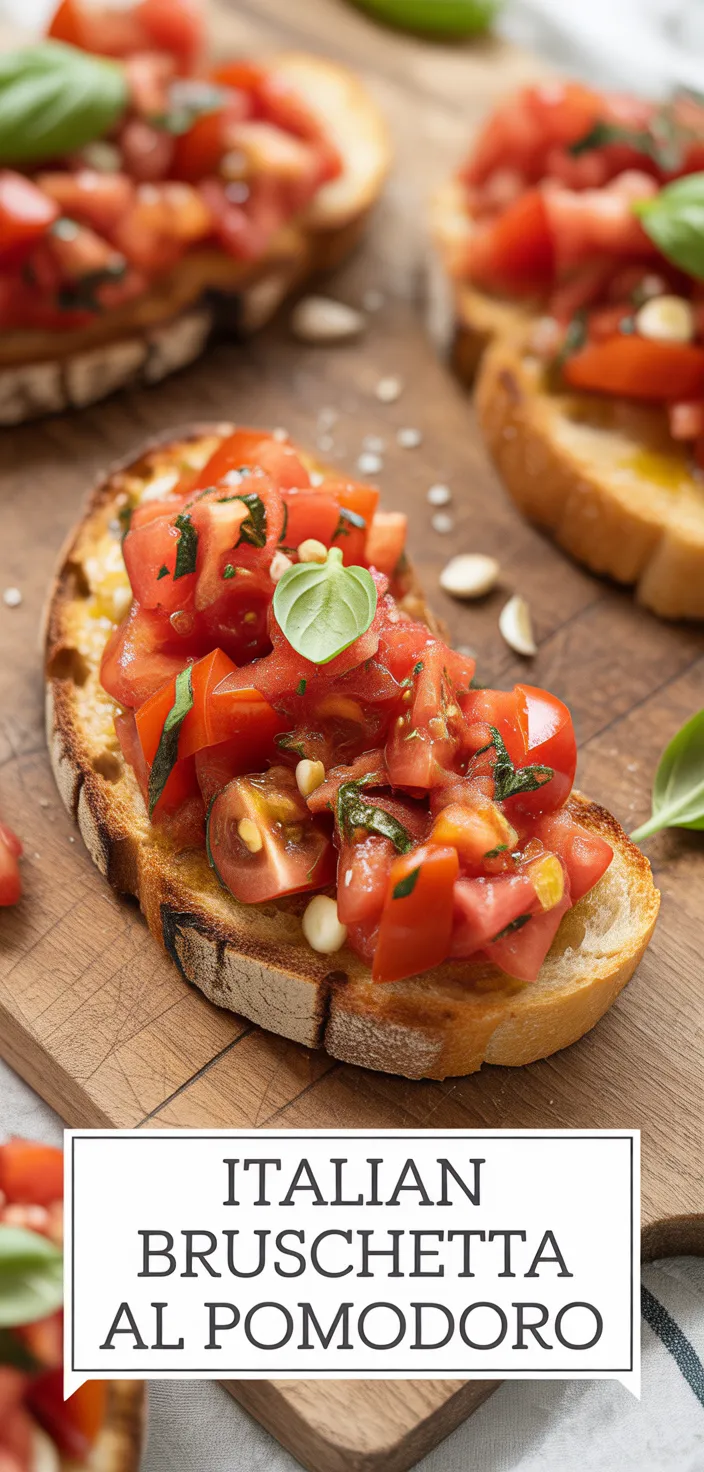 A photo of Italian Bruschetta Al Pomodoro Recipe