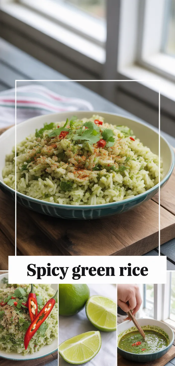 A photo of Spicy Green Rice Recipe