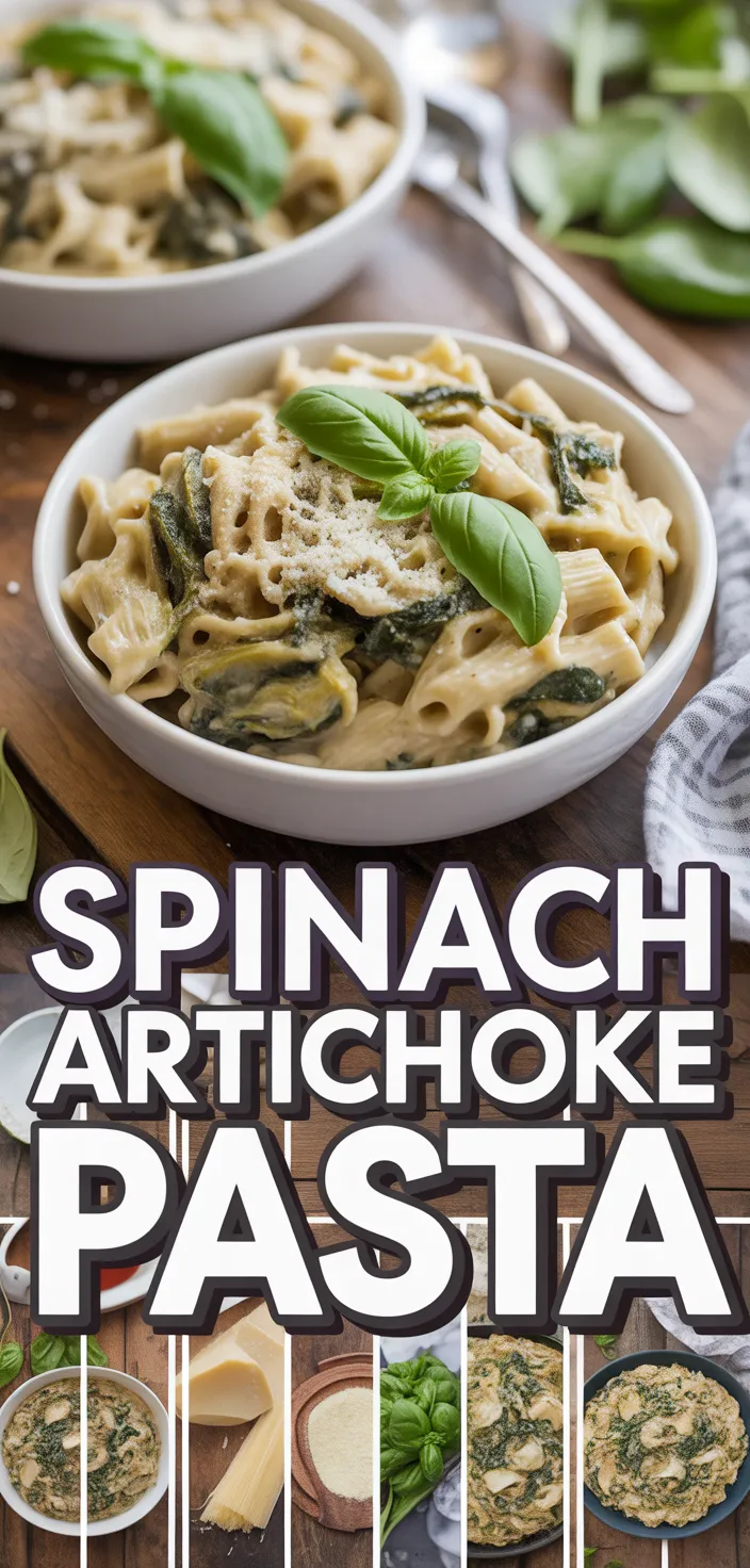 A photo of Spinach Artichoke Pasta Recipe