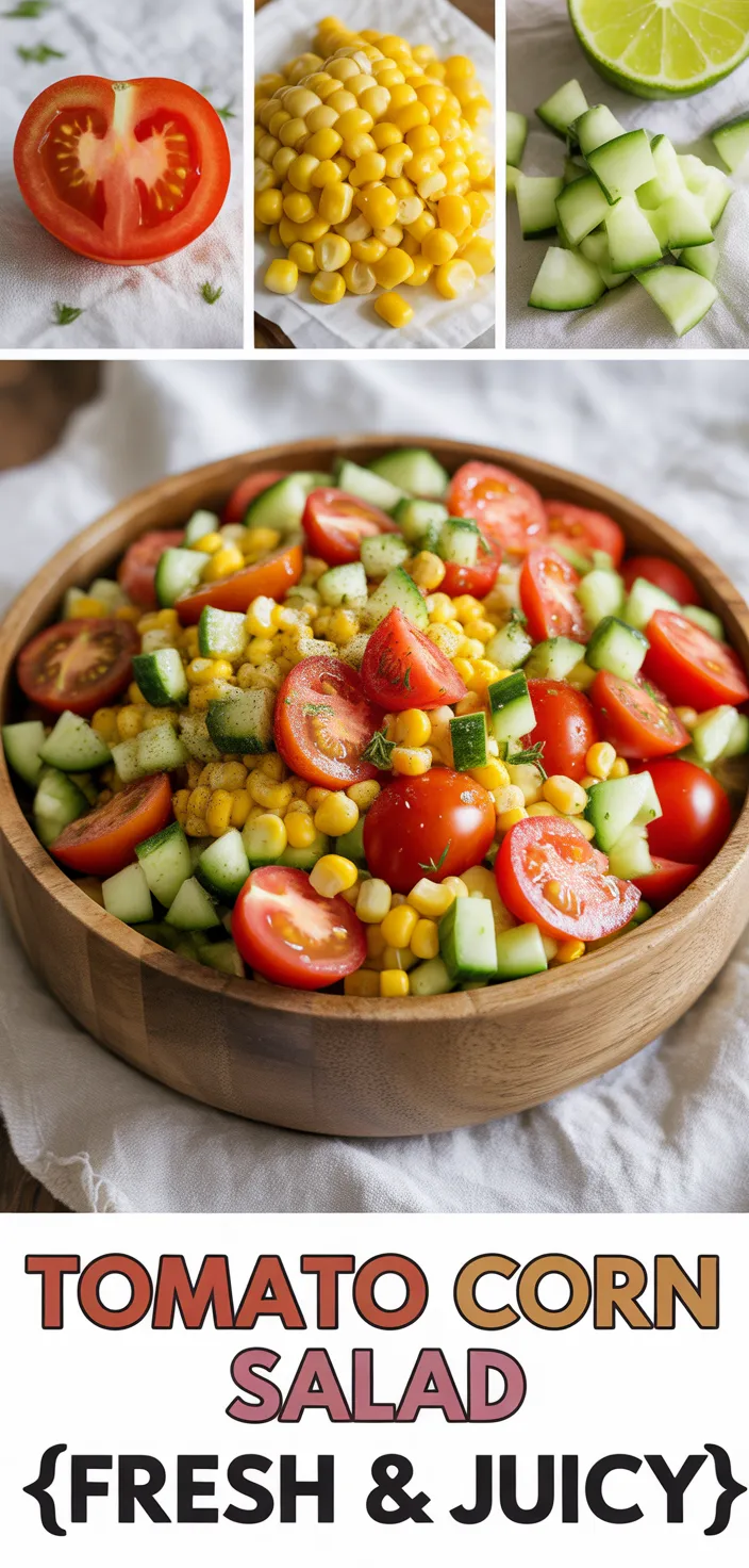 A photo of Tomato Corn Salad {Fresh & Juicy} Recipe