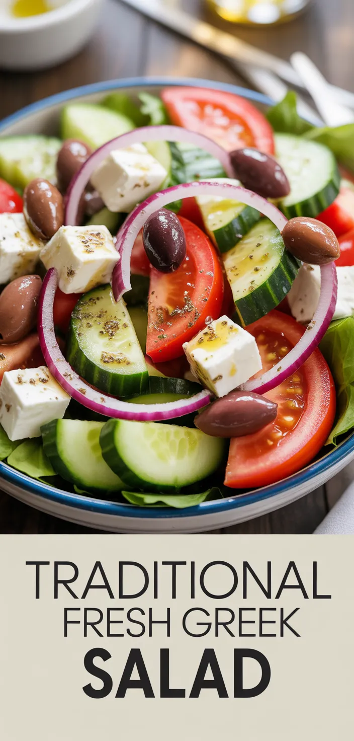 A photo of Traditional Fresh Greek Salad Recipe