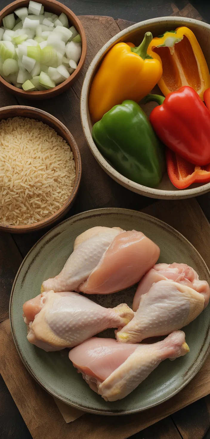 Ingredients photo for Honey BBQ Chicken Rice Recipe