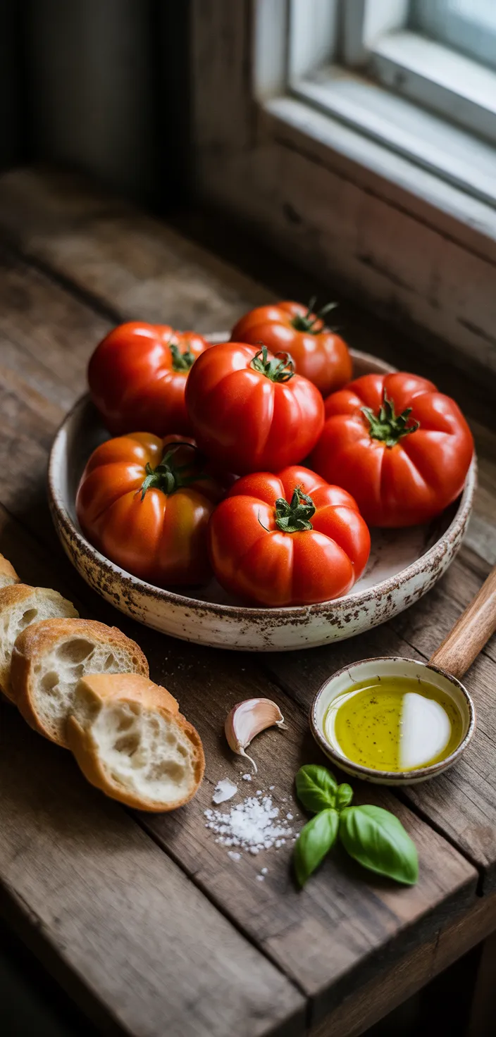 Ingredients photo for Italian Bruschetta Al Pomodoro Recipe