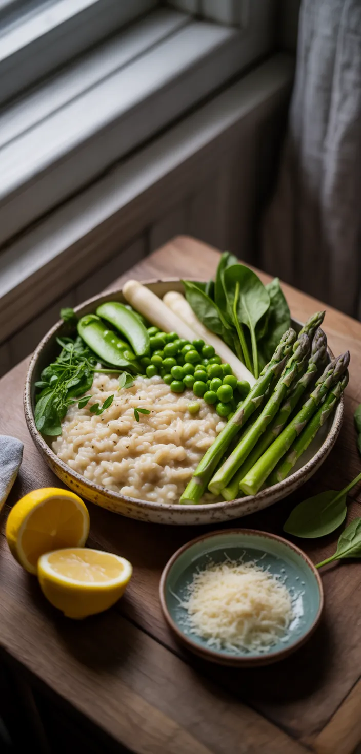 Ingredients photo for Spring Green Risotto Recipe