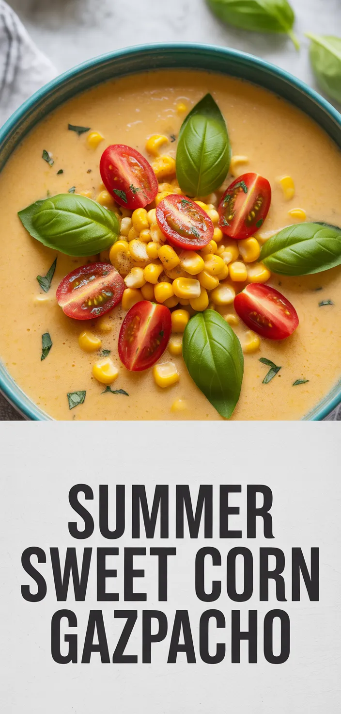 A photo of Summer Sweet Corn Gazpacho Recipe