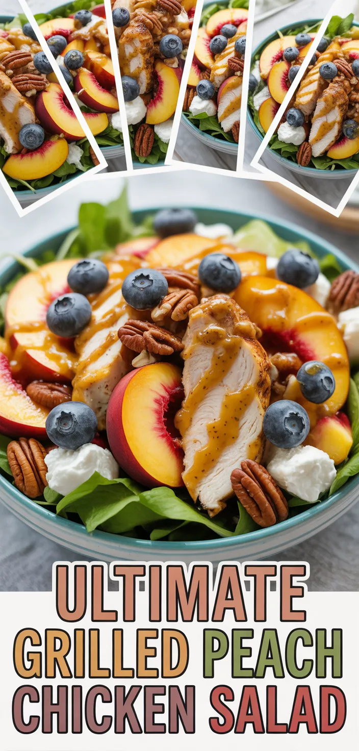 A photo of Ultimate Grilled Peach Chicken Salad Recipe