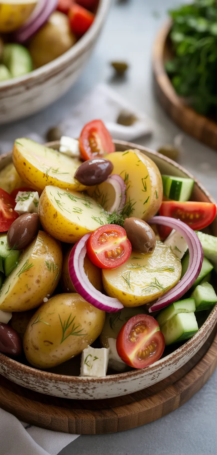 Ingredients photo for Greek Potato Salad Recipe