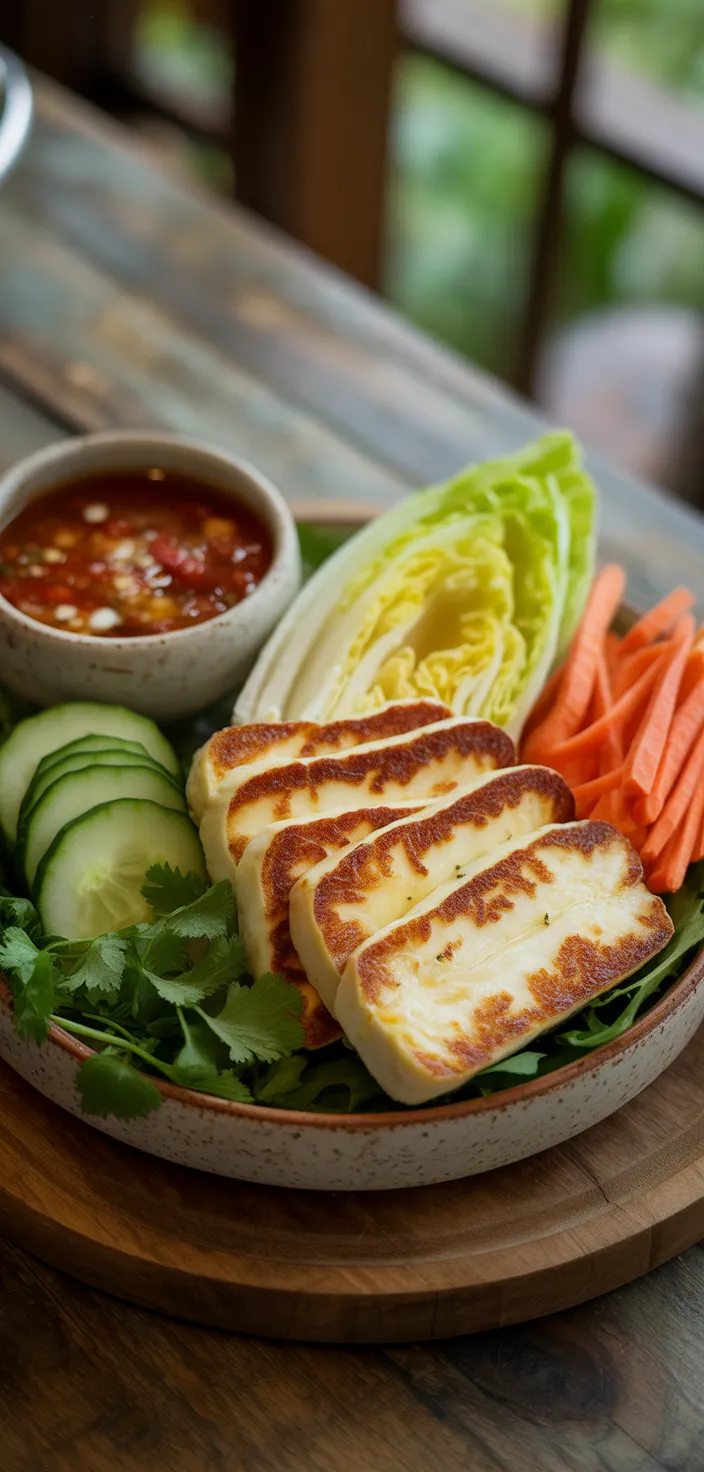 Ingredients photo for Sweet Chili Halloumi Wraps Recipe