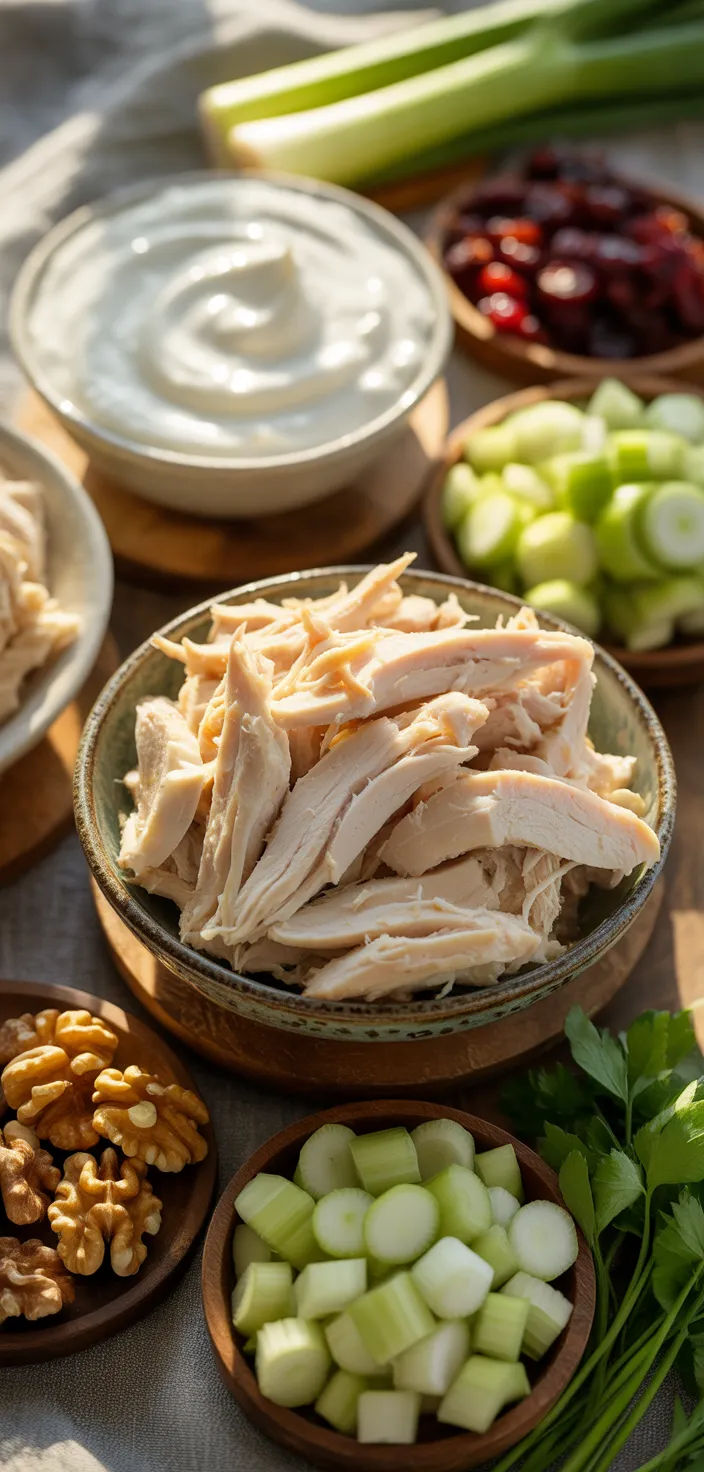 Ingredients photo for Chicken Salad Without Mayo Recipe