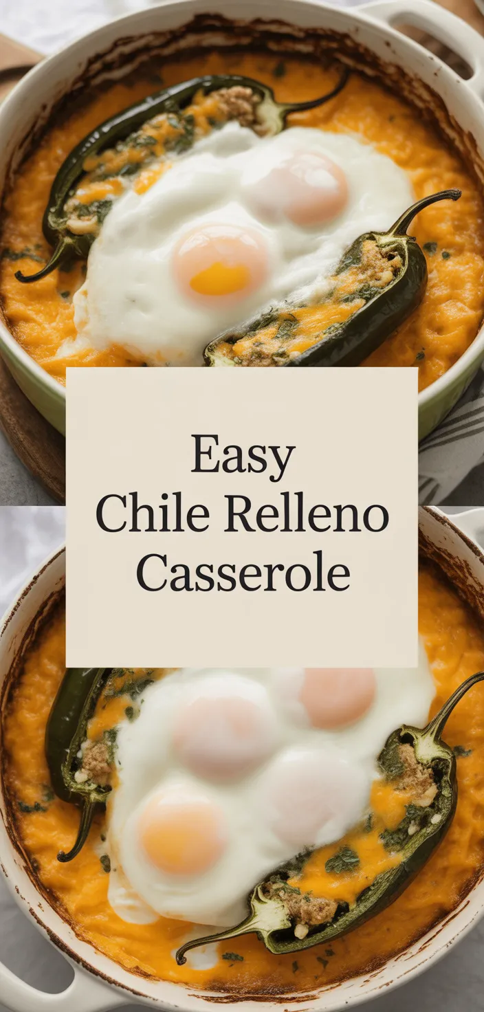A photo of Easy Chile Relleno Casserole Recipe
