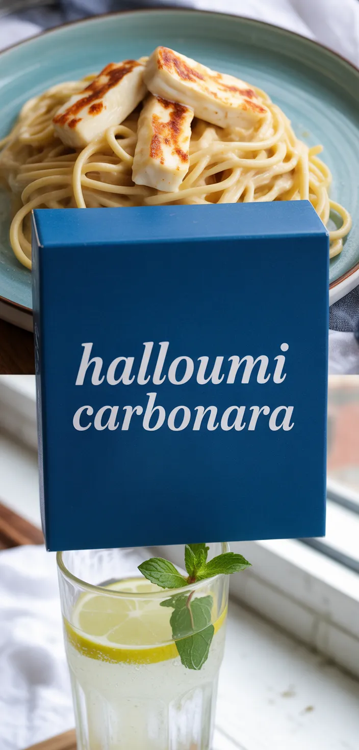 A photo of Halloumi Carbonara Recipe