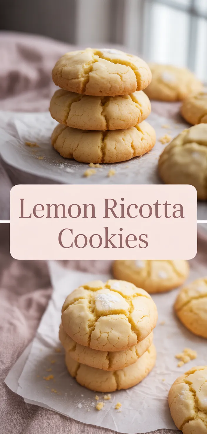 A photo of Lemon Ricotta Cookies (Biscotti Alla Ricotta Morbidi) Recipe