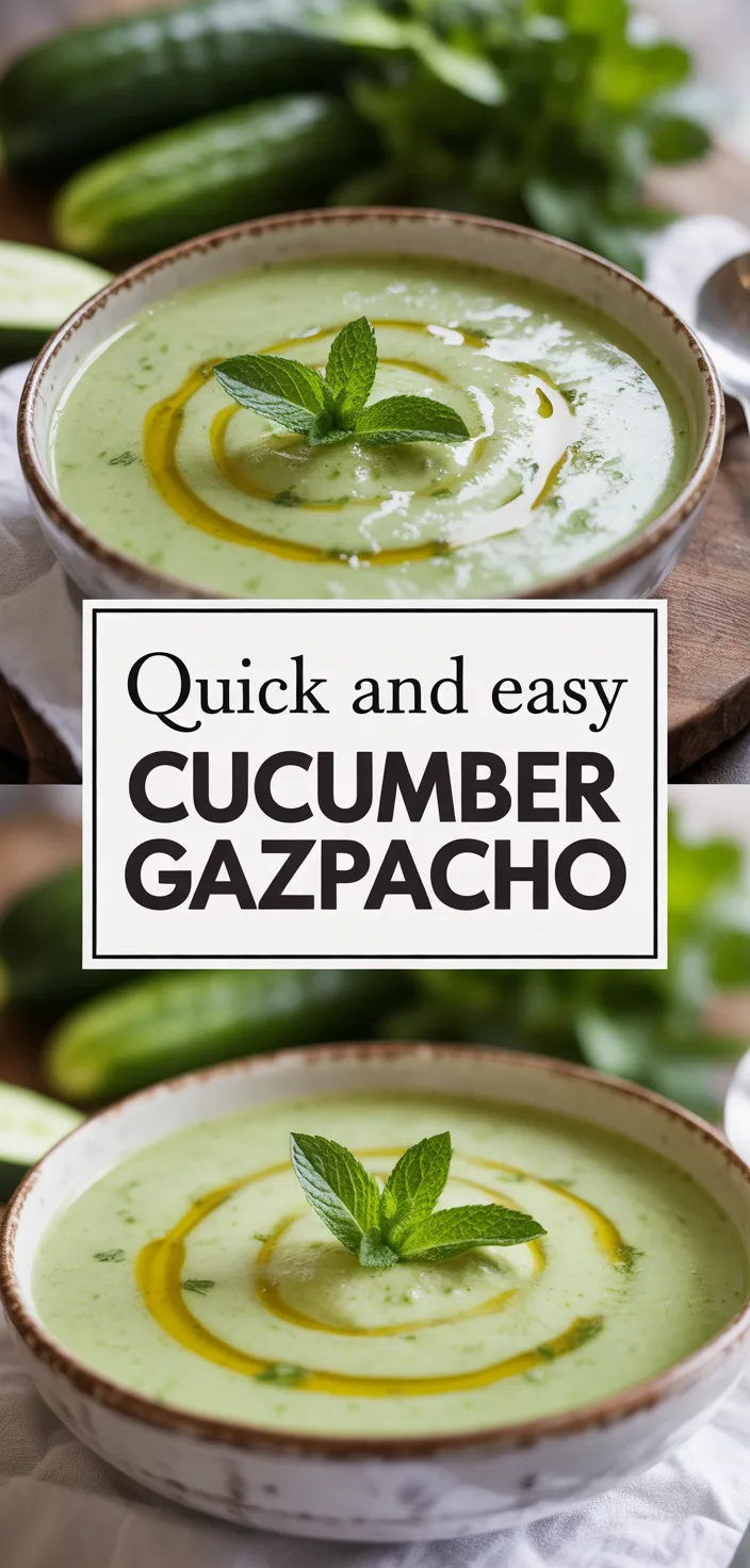 A photo of Quick And Easy Cucumber Gazpacho Recipe