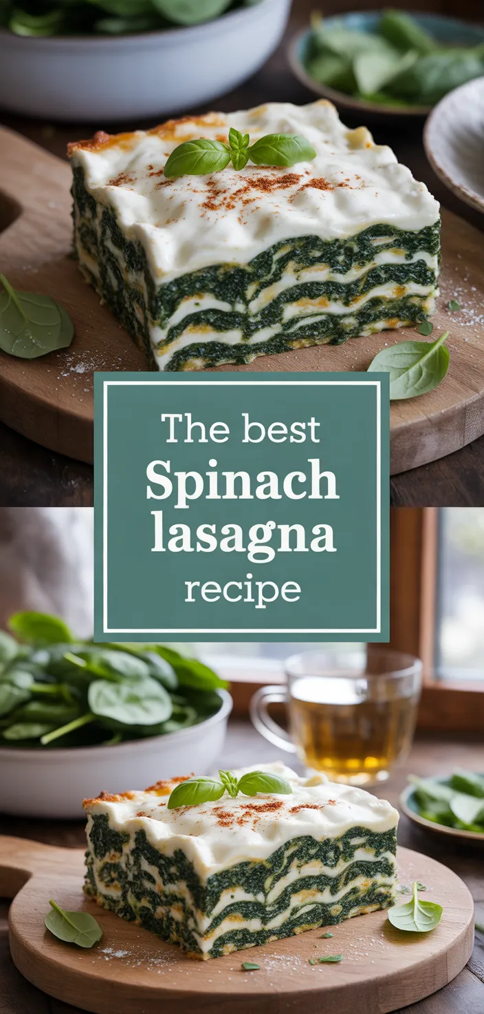 A photo of The Best Spinach Lasagna Recipe